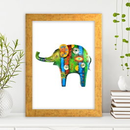 Wallity Cuadro Decorativo Enmarcado Multicolor 24 x 29 cm